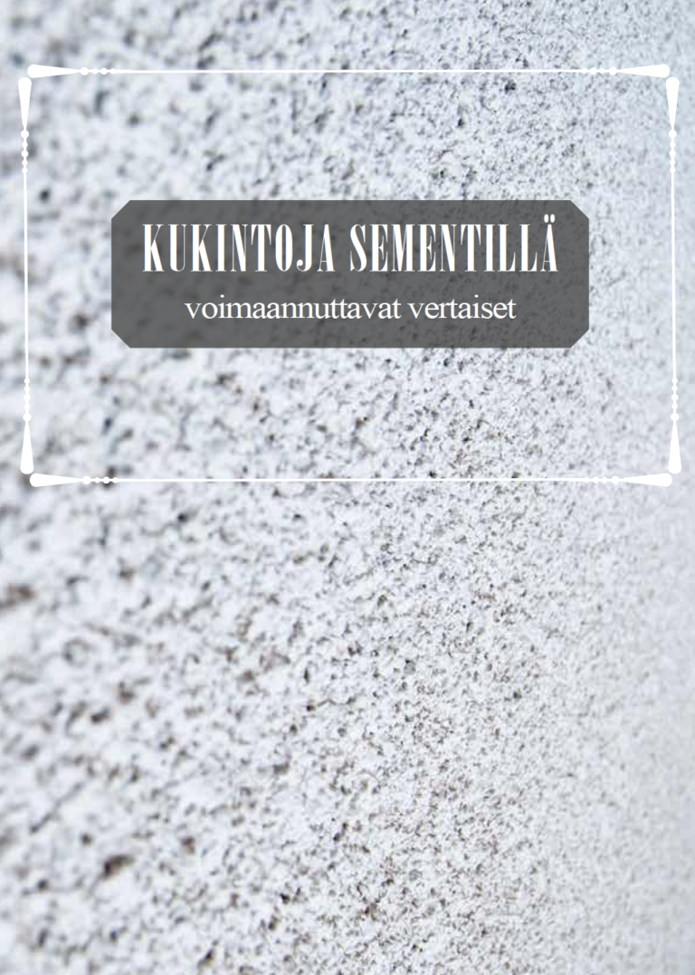 Kukintoja sementillä -kirjan kansi