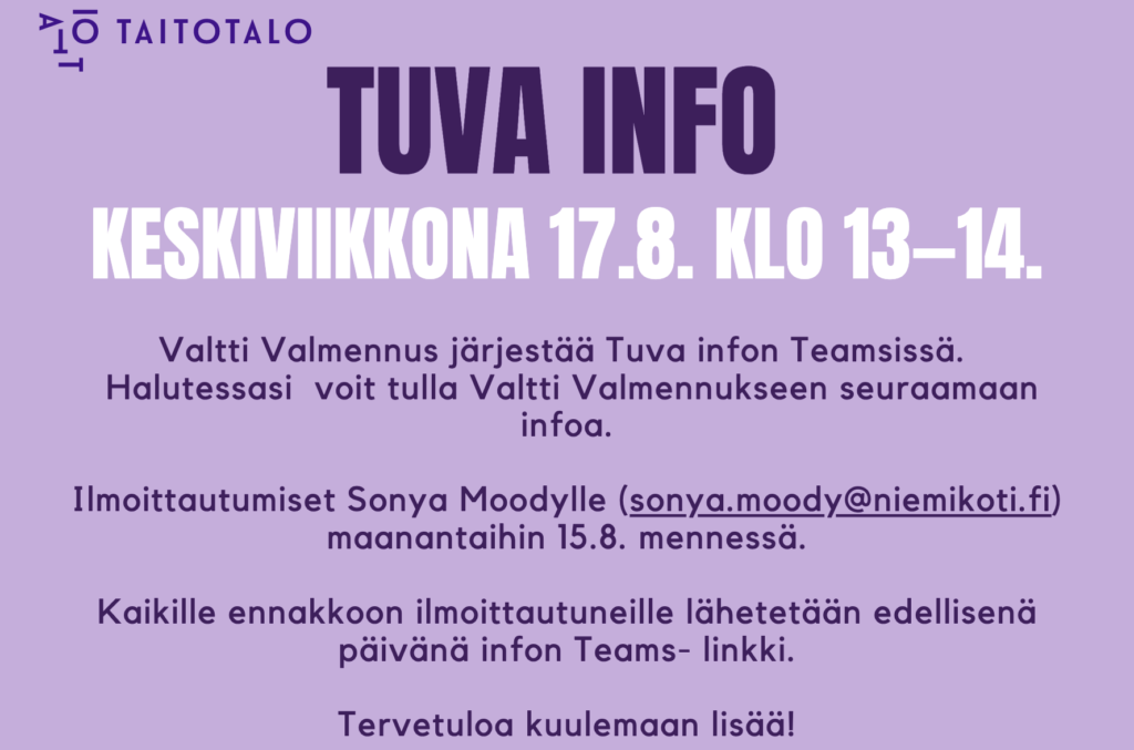Kuvakaappaus tuva-esitteestä