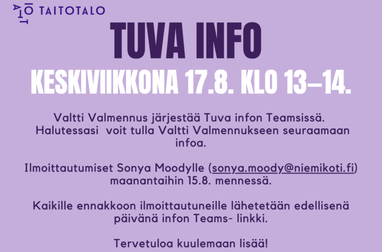 Kuvakaappaus tuva-esitteestä