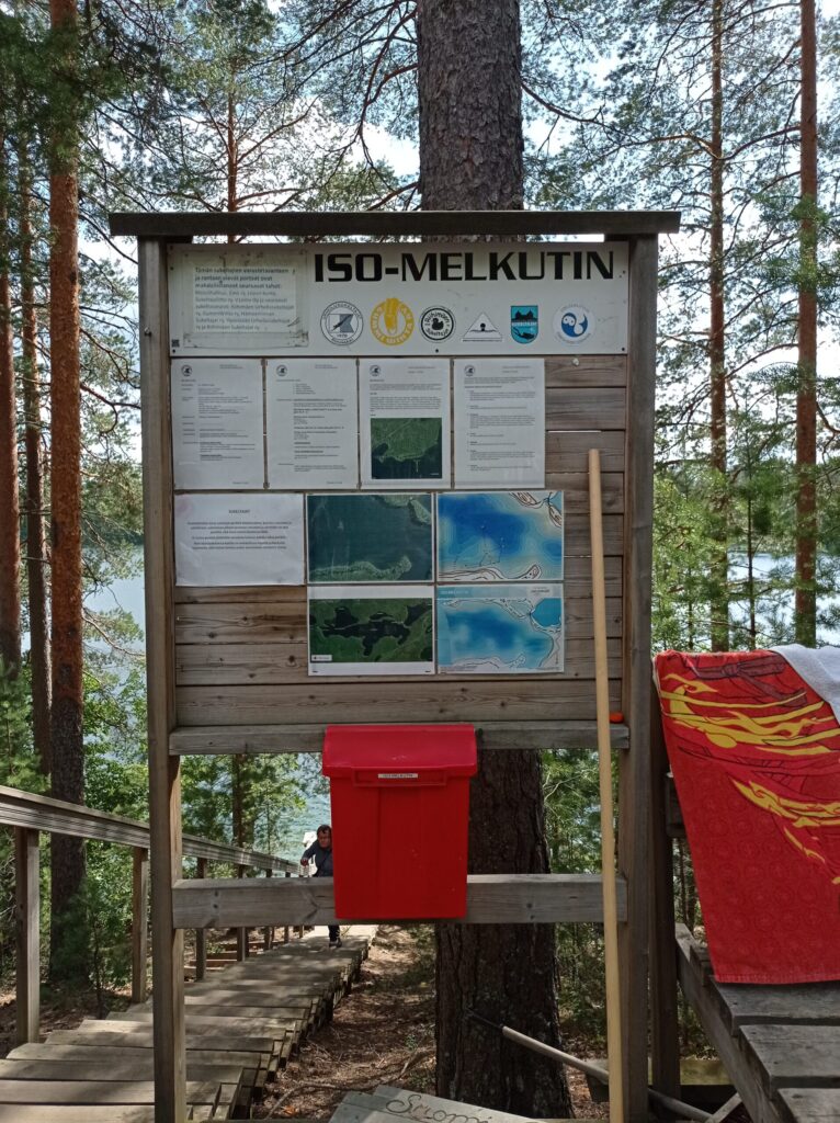 Kuva Iso-Melkuttimen ilmoitustaulusta