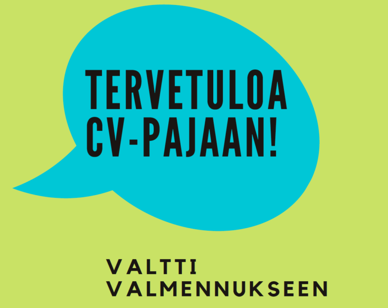 Tervetuloa CV-pajaan!