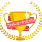 Palkintopokaalipiirros "tuomariston valinta" -tekstilllä