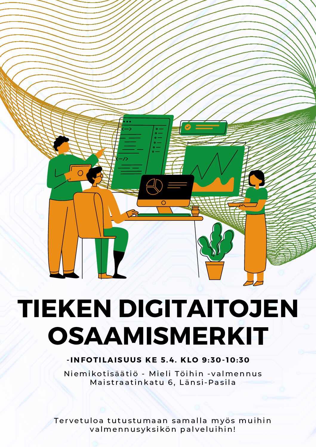 Tule tutustumaan Tieken digitaitojen osaamismerkkien opiskeluun